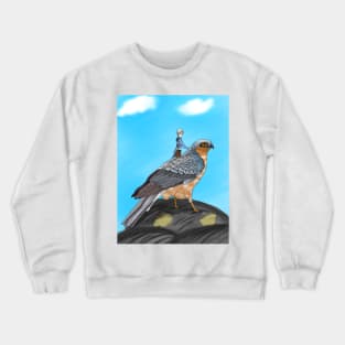 Riding on a Peregrine Falcon Crewneck Sweatshirt